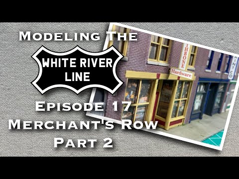 Construindo um kit Walther's Merchant's Row para uma ferrovia modelo, parte 2