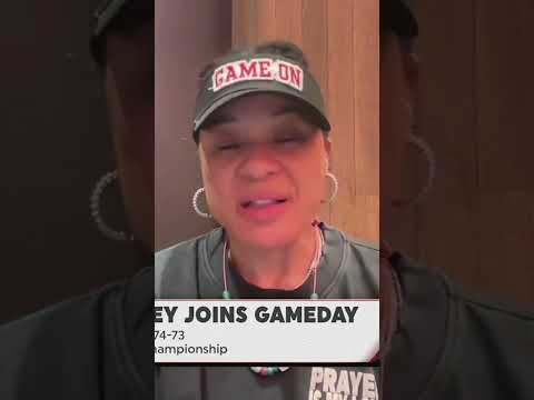 Dawn Staley’s take on Cardoso’s game-winning shot 🏀😂 #shorts