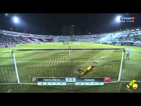 Copa do Brasil 2014 2º fase Volta Ponte Preta 1 x 1 Paraná   PÊNALTIS 8 x 7