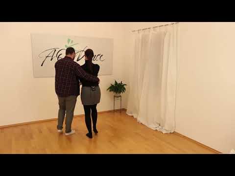 Discofox Figur: halbe Brezel in Körbchenkarussell - langsame & schnelle Variante - gezeigt & gezählt