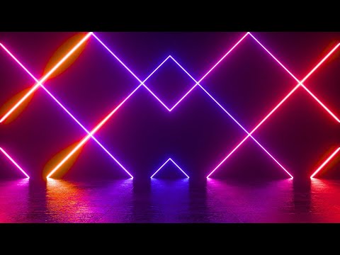 1 Hour Visual In Full HD / nr.395 / Neon Trippy Music VJ Background