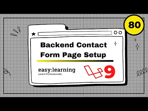 Laravel 9 Project #80 | Backend Contact Form Page Setup