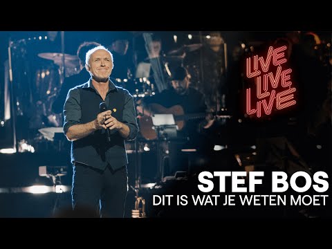 Stef Bos brengt wat wijze raad met Dit Is Wat Je Weten Moet bij Live live live