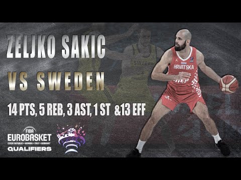 Zeljko SAKIC vs. Sweden – 14 PTS, 5 REB, 3 AST, 1 ST & 13 EFF [29/11/2020]