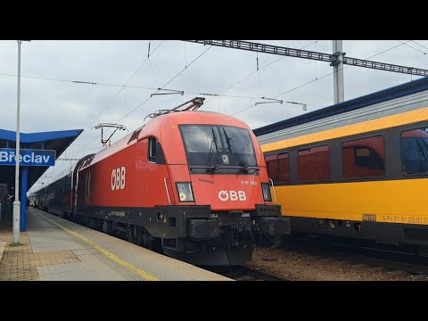 Train Departures from Břeclav Station | South Moravia | September 2025