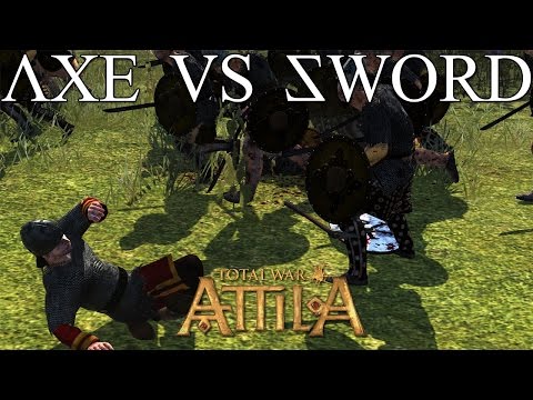 Skutatoi Axemen vs Uar Warriors Total War Attila Patch 1.3 Mechanics