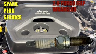 Jeep Wrangler JL 2.0 turbo spark plug removal and install