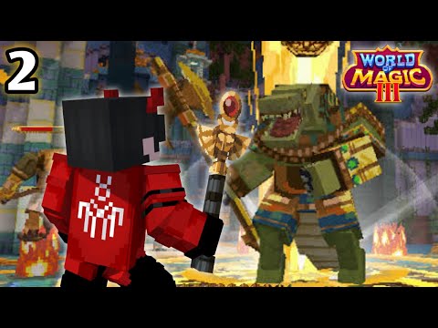 Mouinc -  FIGHT WITH THE KING OF THE CROCODILE MONSTER!!  MINECRAFT World of Magic 3 Eps.2