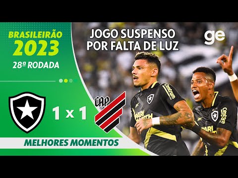 Gols e lances de Botafogo x Athletico Paranaense