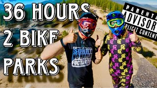 Can we ride two different bikes parks in two different states in under 36 hours?