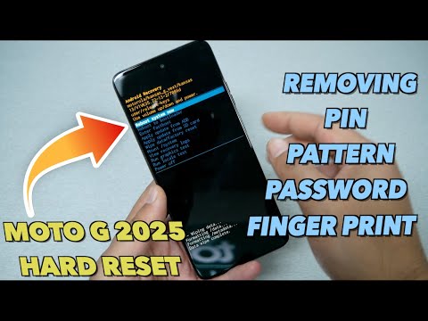 Moto G 2025  How to Hard Reset Removing PIN, Password, pattern No PC