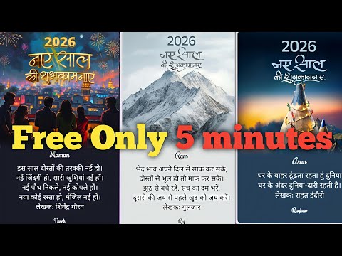 Make Your Own New Year 2026 Cards in 5 Minutes! (Better Than Store-Bought)