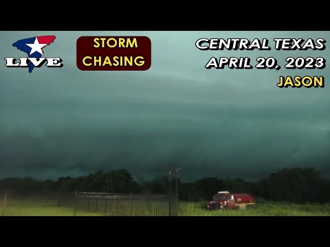 4/20/23 LIVE • Storms and Tornado Warning in Central Texas {Jason}