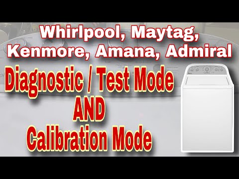 How to Enter Test/Diagnostic Mode on a Whirlpool Washer | How to Calibrate a Whirlpool Washer