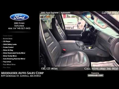 Used 2002 Ford Explorer | MIDDLESEX AUTO SALES CORP, Lowell, MA - SOLD