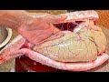 Fish Eggs Collections Big Rohu Fish Cutting Chopping By Expert Fish Cutter