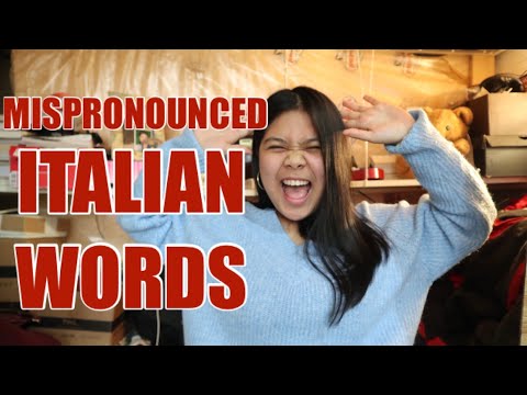 ITALIAN WORDS you've  MISPRONOUNCED your entire life | CHIARA JAYNE