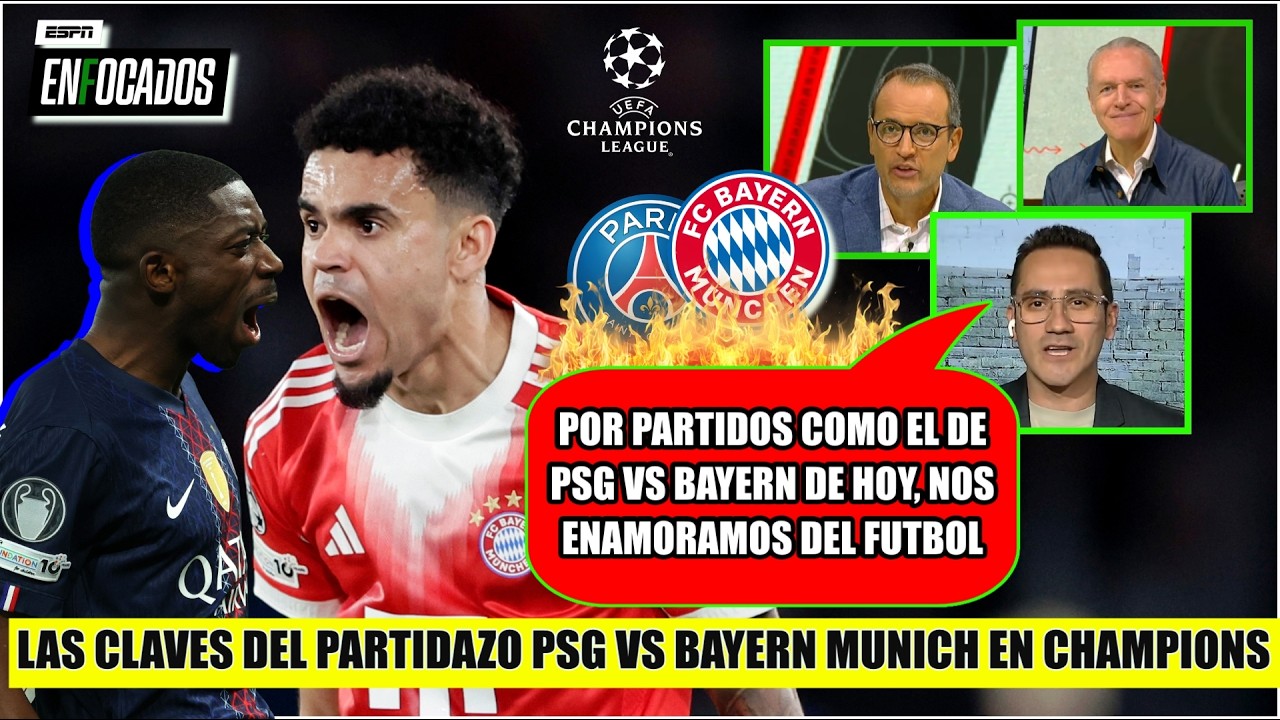 PSG vs BAYERN MUNICH en ida de semis en Champions League, fue un FESTIVAL FUTBOLÍSTICO | Enfocados