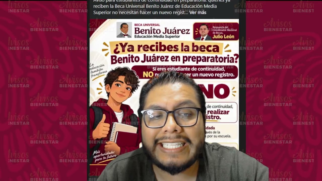 me tengo que registrar a la beca benito juarez si ya recibo los 1900 pesos de la beca media superior