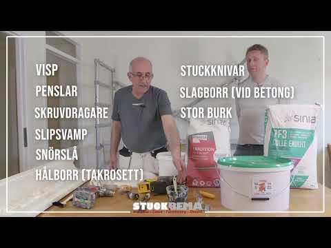 Verktyg vid montering av stuckatur