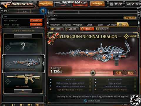 Crossfire PH: Buying the New Gatling Gun Infernal Dragon [VIP] at Discounted Price