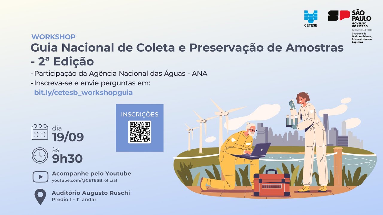 Workshop - Guia Nacional de Coleta e Preservação de Amostras, 2ª Edição