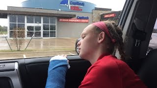EMERGENCY ROOM TRIP FOR BROKEN WRIST, CAST TIME!