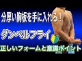 【#16】分厚い胸板を手に入れろ!ダンベルフライの正しいフォームと意識ポイント