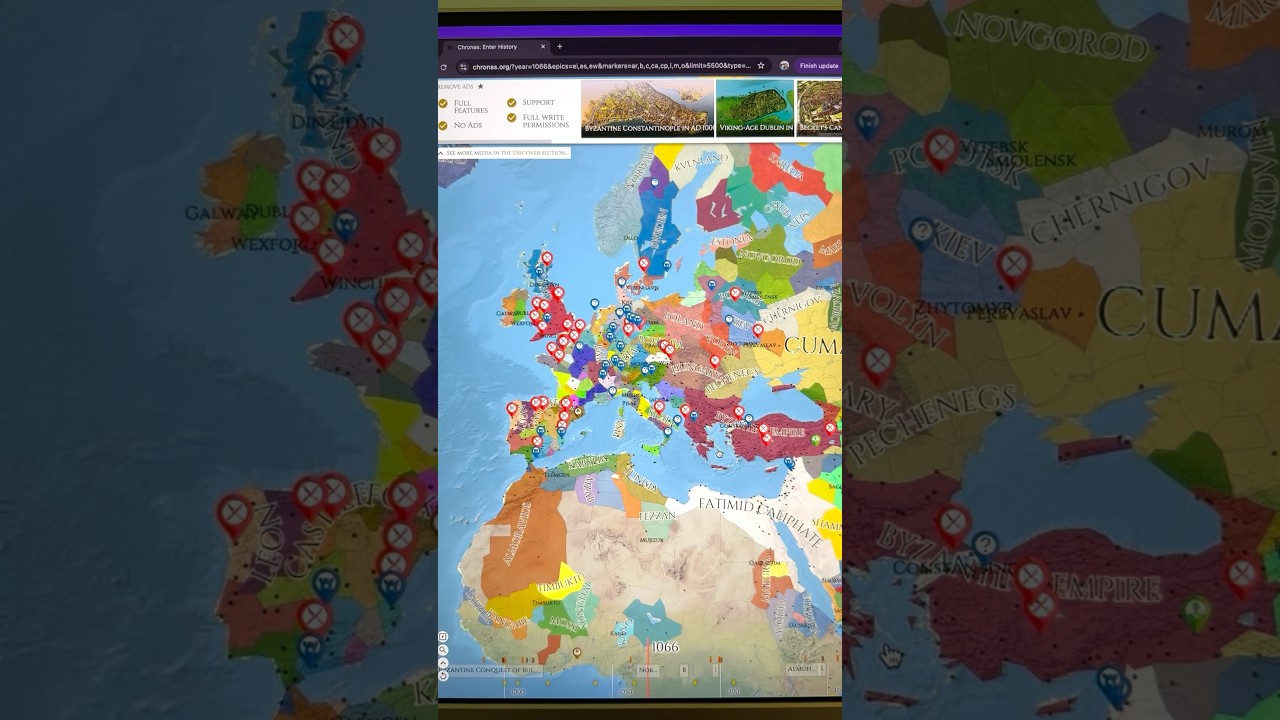 Combines massive knowledge with interactive maps #history #map #knowledge
