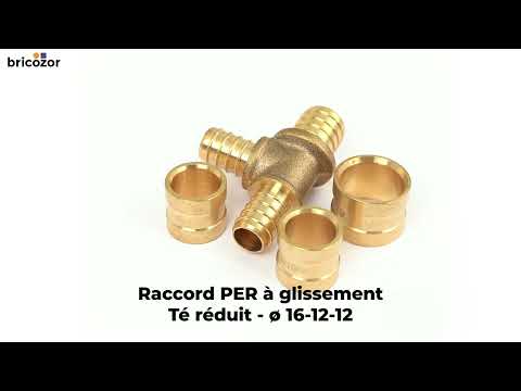 Raccord PER à glissement - Té réduit BOUTTÉ