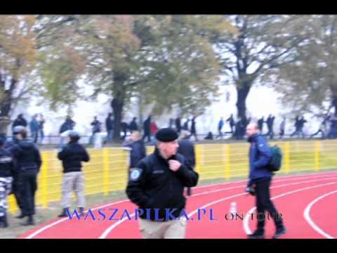 Mała zadyma po meczu Gwarek - AKS Niwka