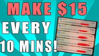 Make $15 Every 10 Mins Right Now Online (EASY)