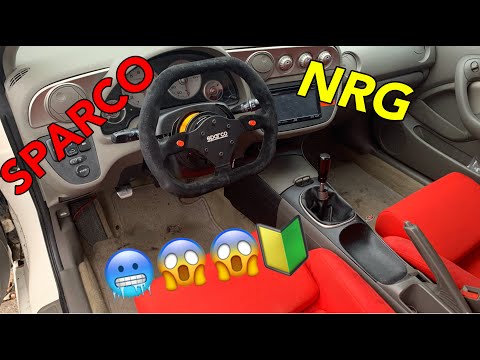 2003 Rsx TYPE s SPARCO Steering Wheel Install!!! NRG Short Hub + NRG Quick Release