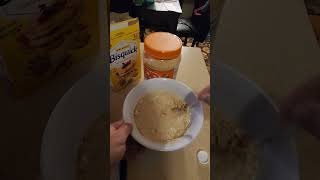 Protein waffles. Add your favorite protein powder and milk.