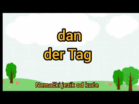 ●Lekcija 5  ● Dani u nedelji  ●  Nemacki jezik za pocetnike