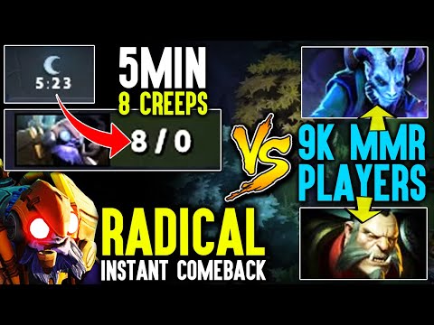 Even 9kMMR Players Dont Stand A Chance Against Radical Tinker? || WTF Instant Comeback Dota 2