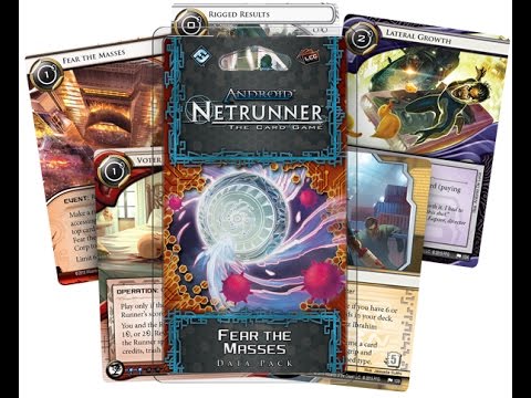 Android Netrunner LCG Fear the Masses Datapack unboxing