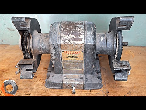 1963 Craftsman Bench Grinder Restoration | Tips and Tricks to Restore Tools