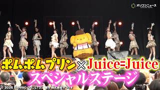 ポムポムプリン、デビュー30周年記念『ポムフェス』開幕！Juice=Juiceと豪華コラボで「盛れ！ミ・アモーレ」披露　『ポムフェス』メディア向け取材会・開幕式