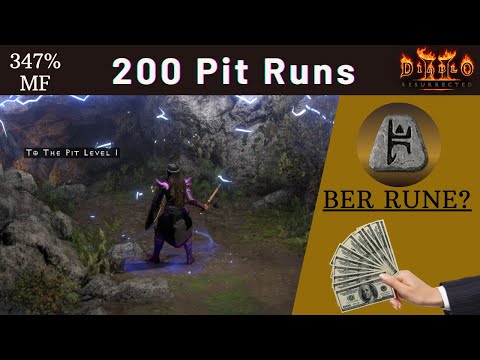 200 Pit Runs! Diablo 2 Resurrected: Loot Highlight