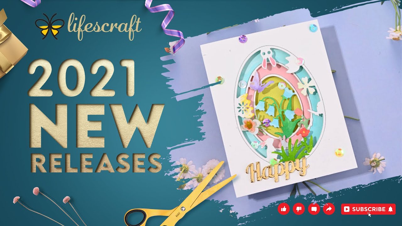 Lifescraft Easter Eggs Border Metal Cutting Dies