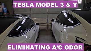 Tesla Model 3/Y Eliminate A/C Odor (filters, coils, heater)