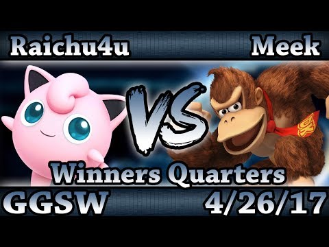 GGSW 30 - Raichu4u (Jigglypuff) Vs. Meek (Donkey Kong,C.Falcon) Smash Wii U Winners Quarters