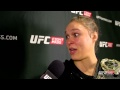 UFC 184: Ronda Rousey Backstage Interview - YouTube