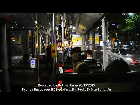 Sydney Buses m/o 1328 • Mercedes Benz O405NH CNG Custom Coaches Citaro • Video 2