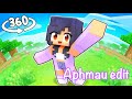Joining APHMAU'S WORLD In Minecraft![360]| Have a wonderul day/night💜 #aphmau #aphmauedit