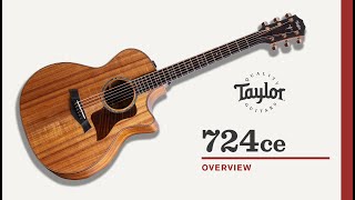 Taylor Guitars 724ce Koa Video Overview