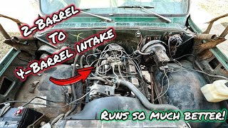 2-Barrel to 4-Barrel Carburetor on a Small Block Chevy!