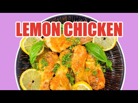 Easy LEMON CHICKEN Parmesan Recipe | Chicken Dinner 🍗🍋🥘