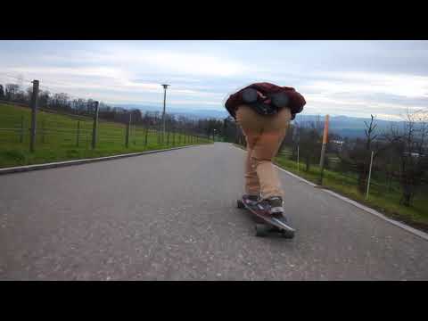 Samuel Schuler skating fast on his POGO Speedneedle 120cm!